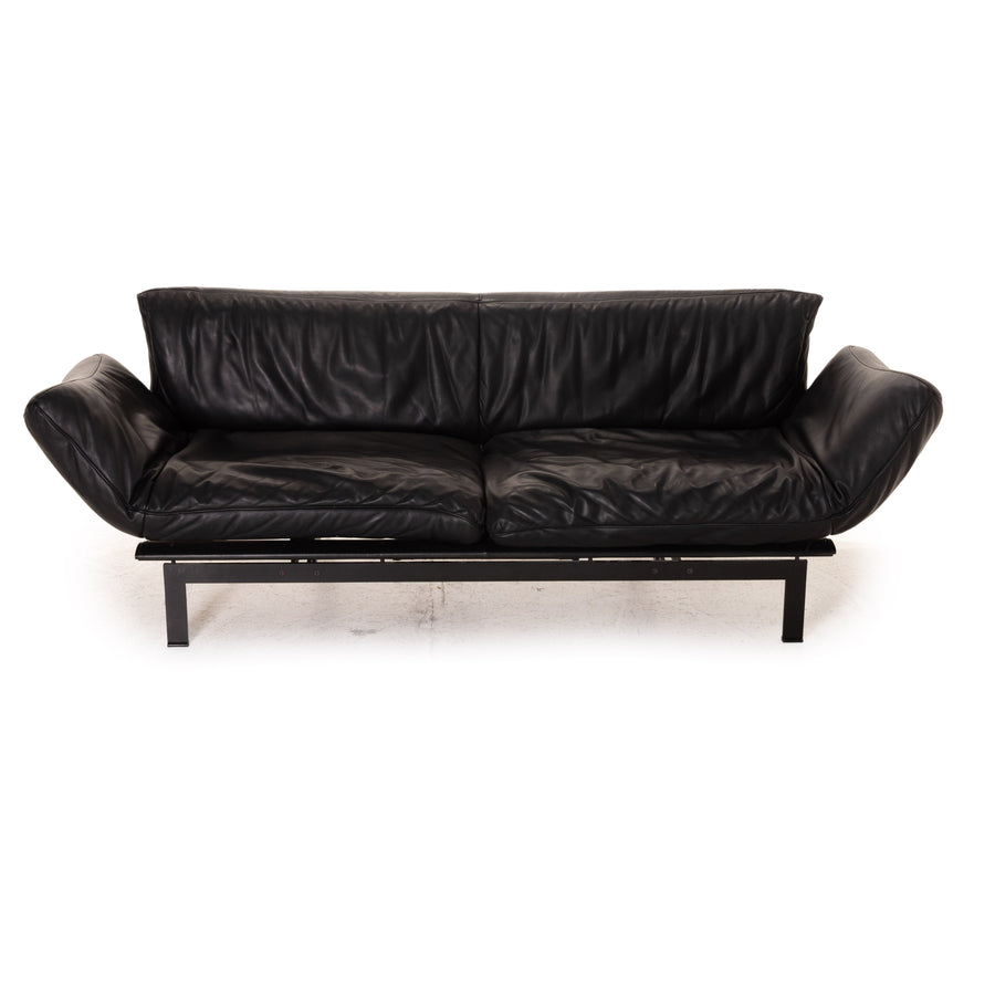 de Sede DS 140 Leder Sofa Schwarz Dreisitzer Funktion Relaxfunktion Couch