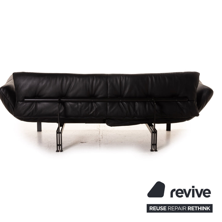 de Sede DS 140 Leder Sofa Schwarz Dreisitzer Funktion Relaxfunktion Couch