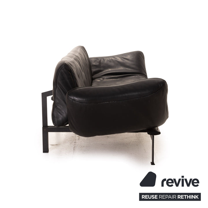 de Sede DS 140 Leder Sofa Schwarz Dreisitzer Funktion Relaxfunktion Couch