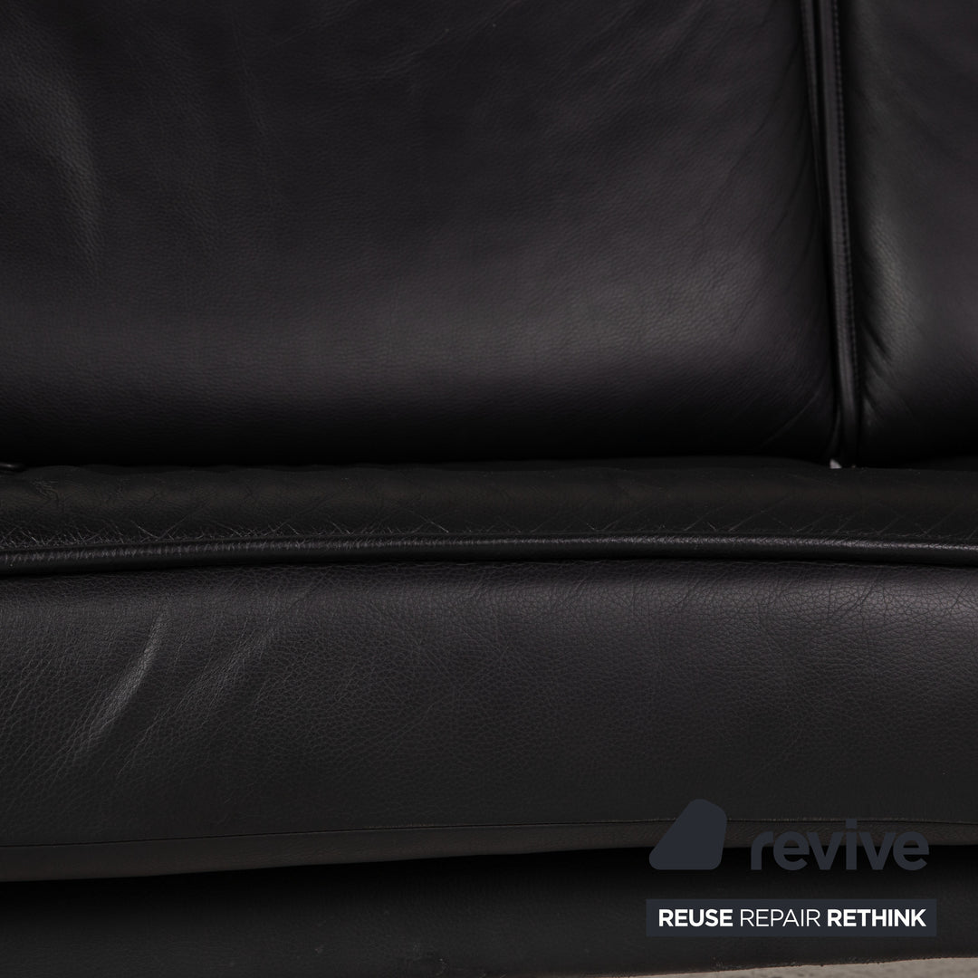 de Sede DS 450 leather sofa black two-seater function relax function couch