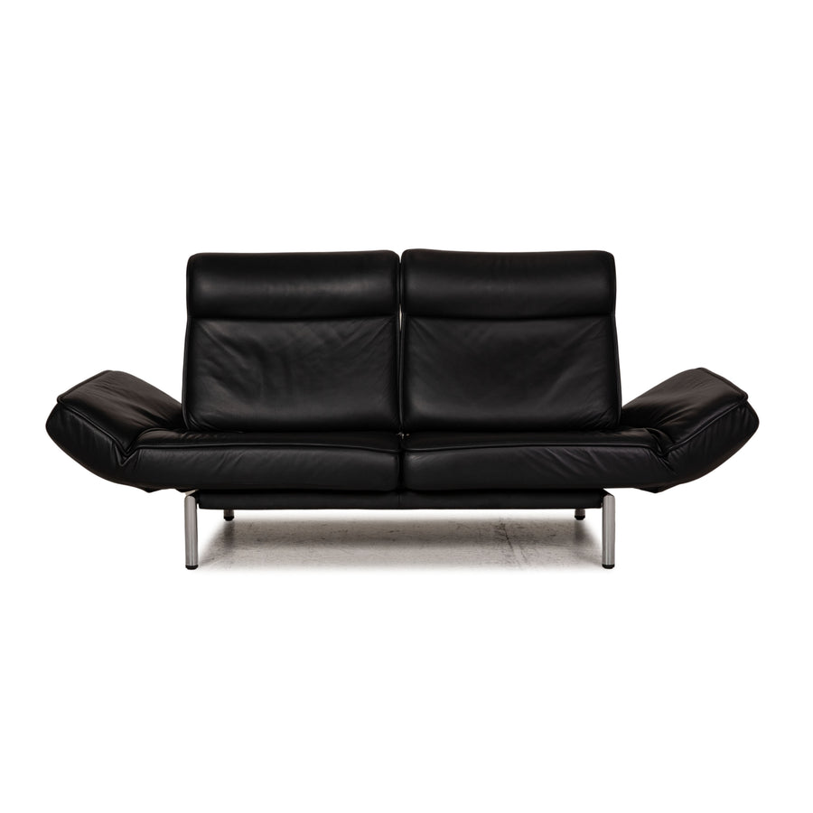 de Sede DS 450 leather sofa black two-seater function relax function couch