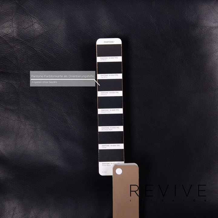 de Sede ds 140 Leder Sofa Schwarz Zweisitzer Liegefunktion #13919