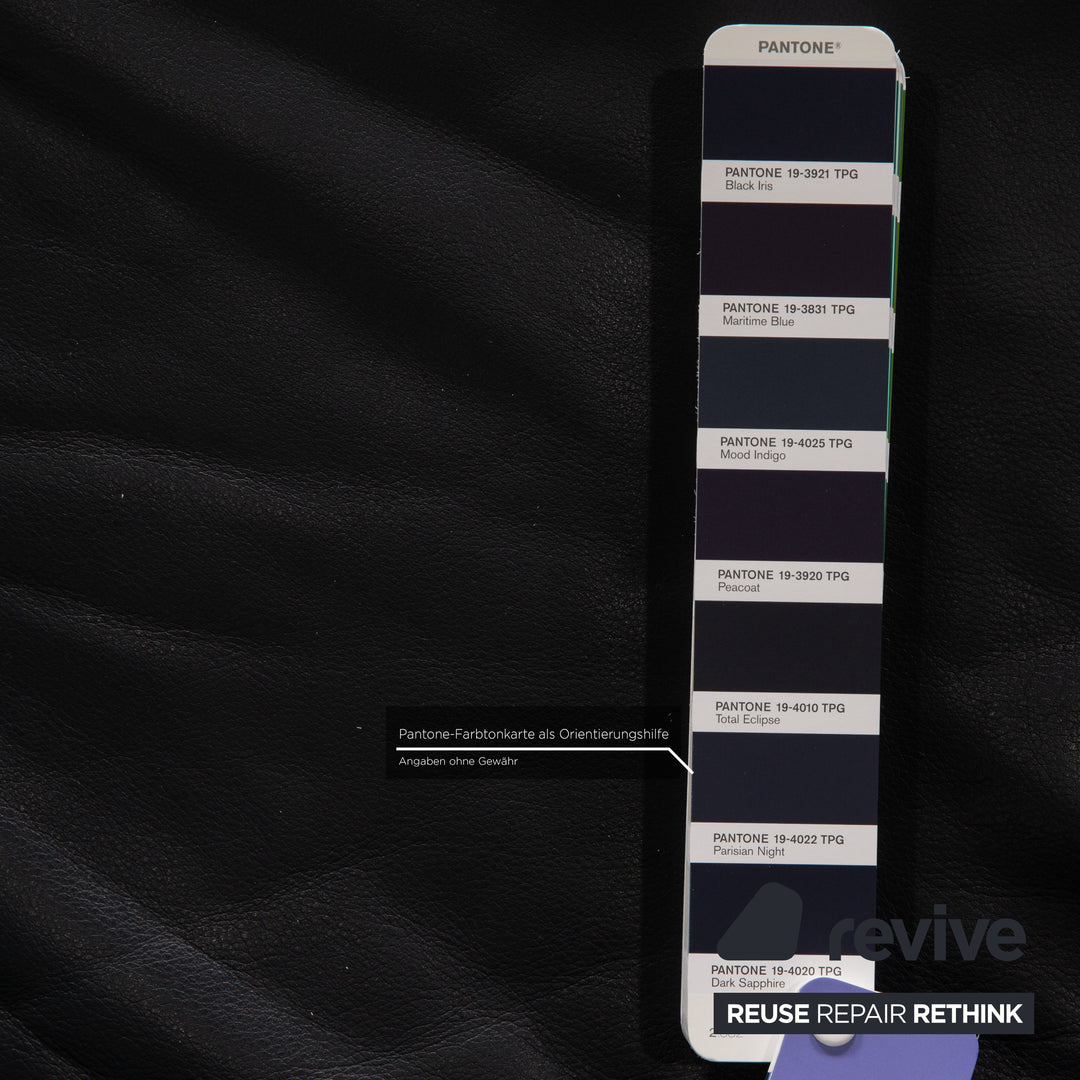 de Sede DS 140 Leder Zweisitzer Blau Dunkelblau Sofa Couch Funktion