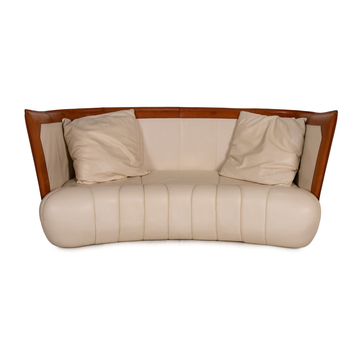 de Sede DS 146 Leder Sofa Creme Dreisitzer Couch