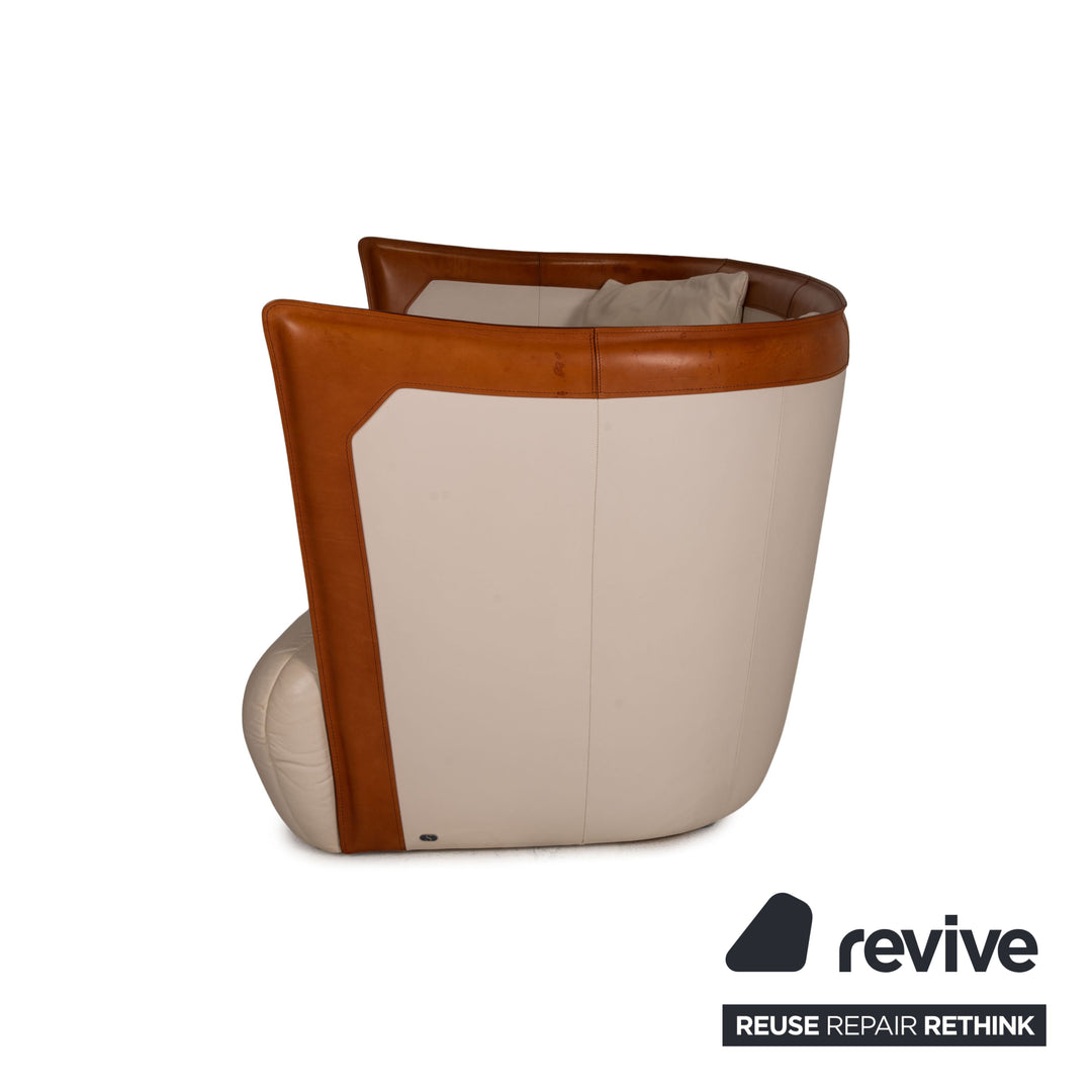 de Sede DS 146 Leder Sofa Creme Dreisitzer Couch