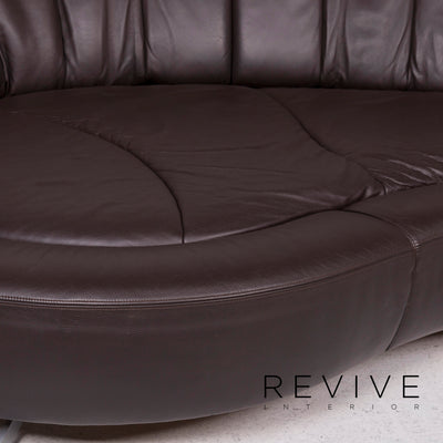 de Sede ds 164 Leder Sofa Braun Dreisitzer #11728