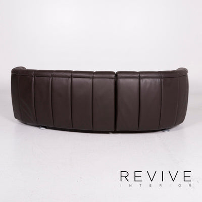 de Sede ds 164 Leder Sofa Braun Dreisitzer #11728