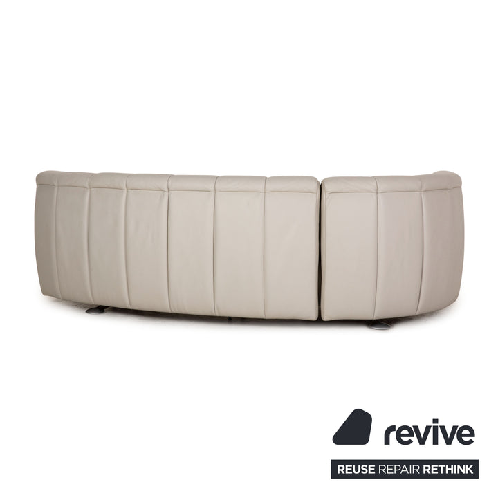 de Sede DS 164 Leder Sofa Hellgrau Dreisitzer Couch Funktion