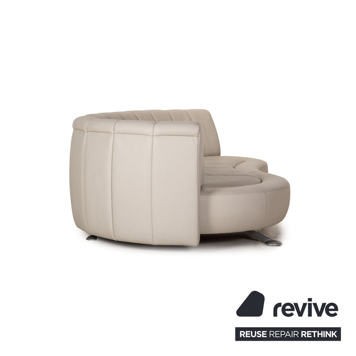 de Sede DS 164 Leder Sofa Hellgrau Dreisitzer Couch Funktion