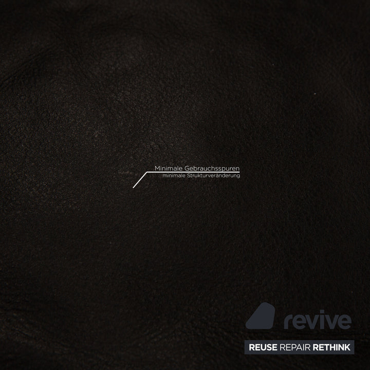 de Sede DS 17 Leder Dreisitzer Schwarz Sofa Couch