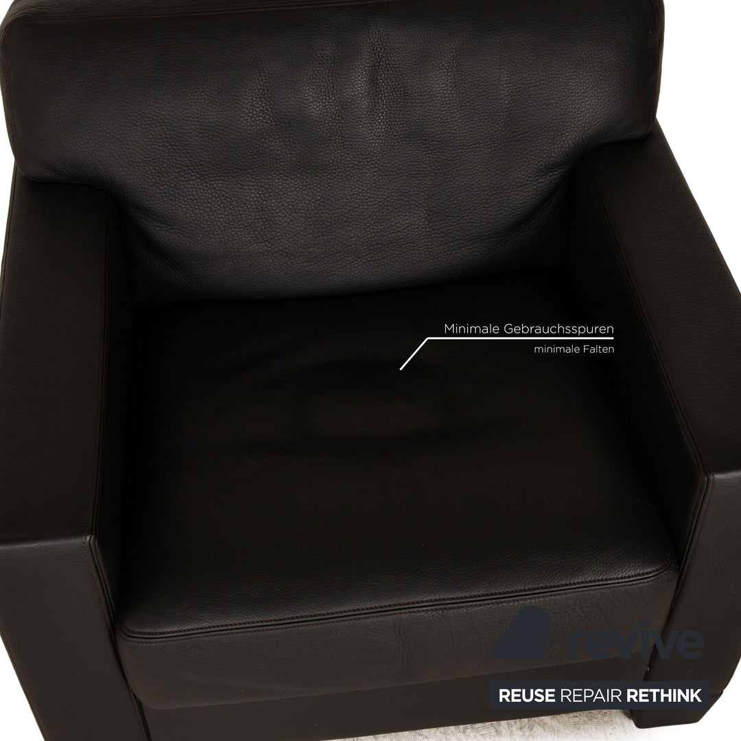 de Sede DS 17 Leder Sessel Schwarz