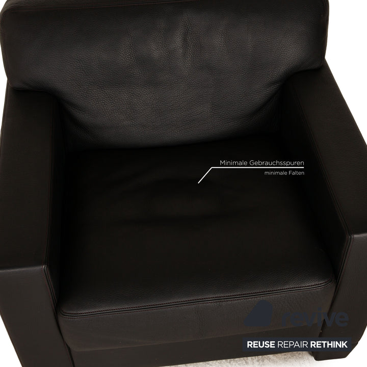 de Sede DS 17 Leder Sessel Schwarz