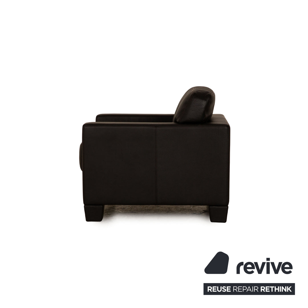 de Sede DS 17 Leder Sessel Schwarz