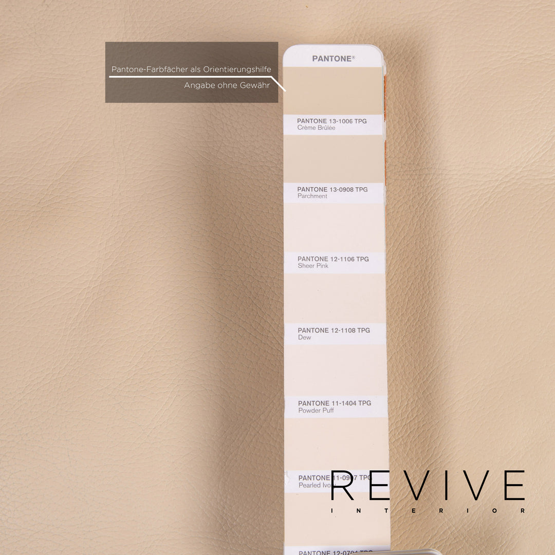 de Sede ds 17 Leder Sofa Beige Dreisitzer Couch #14576