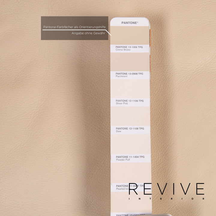 de Sede ds 17 Leder Sofa Beige Dreisitzer Couch #14576