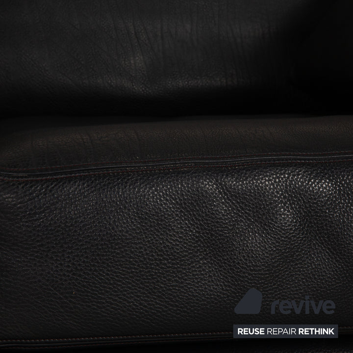 de Sede DS 17 Leder Zweisitzer Blau Dunkelblau Sofa Couch