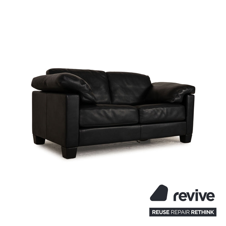 de Sede DS 17 Leder Zweisitzer Blau Dunkelblau Sofa Couch