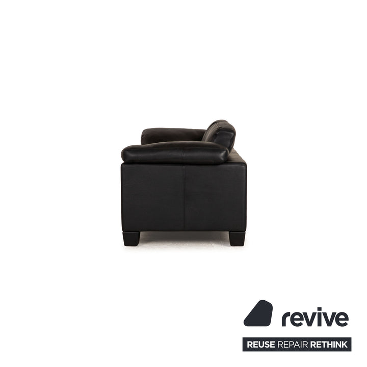 de Sede DS 17 Leder Zweisitzer Blau Dunkelblau Sofa Couch