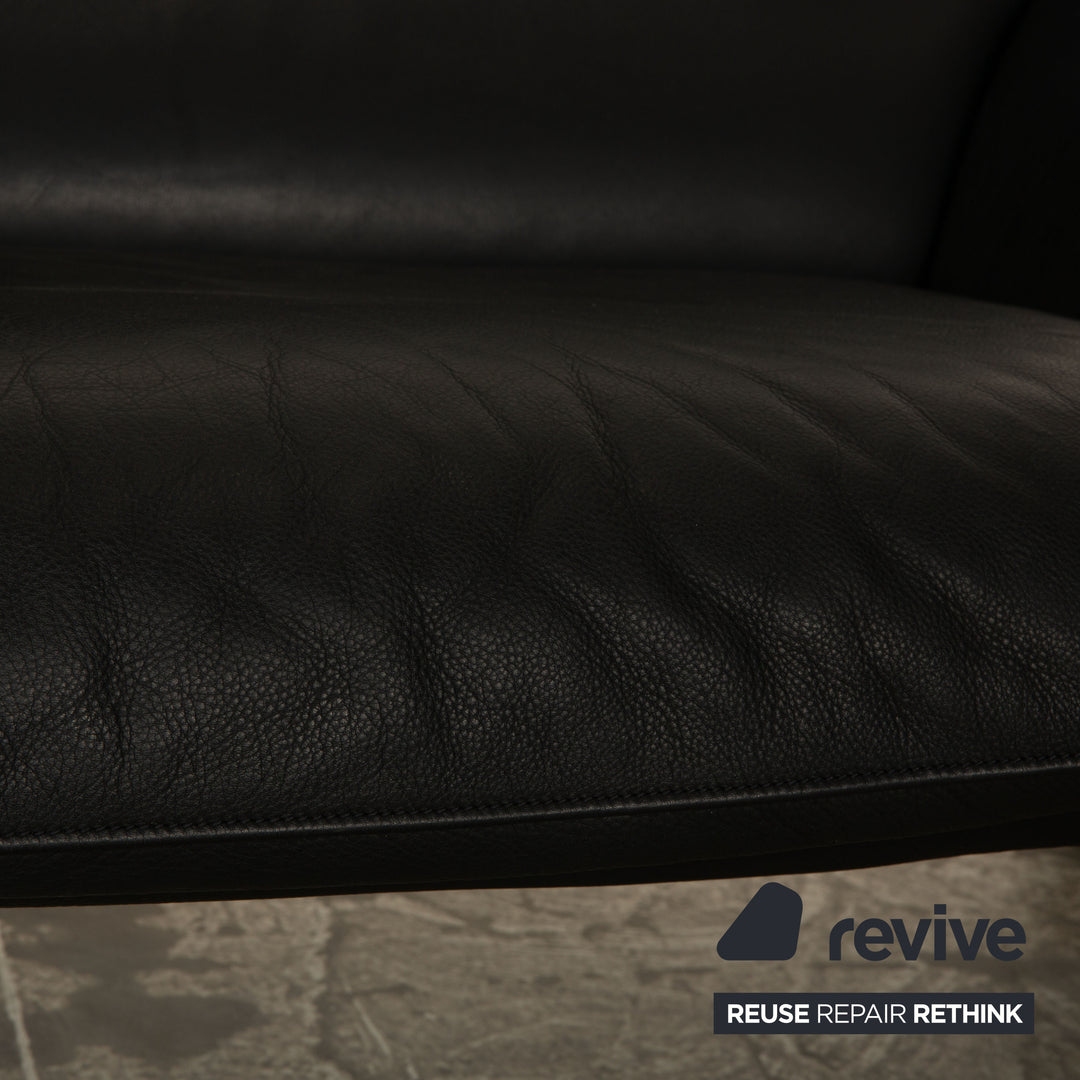 de Sede ds 2011 Leder Zweisitzer Schwarz Sofa Couch