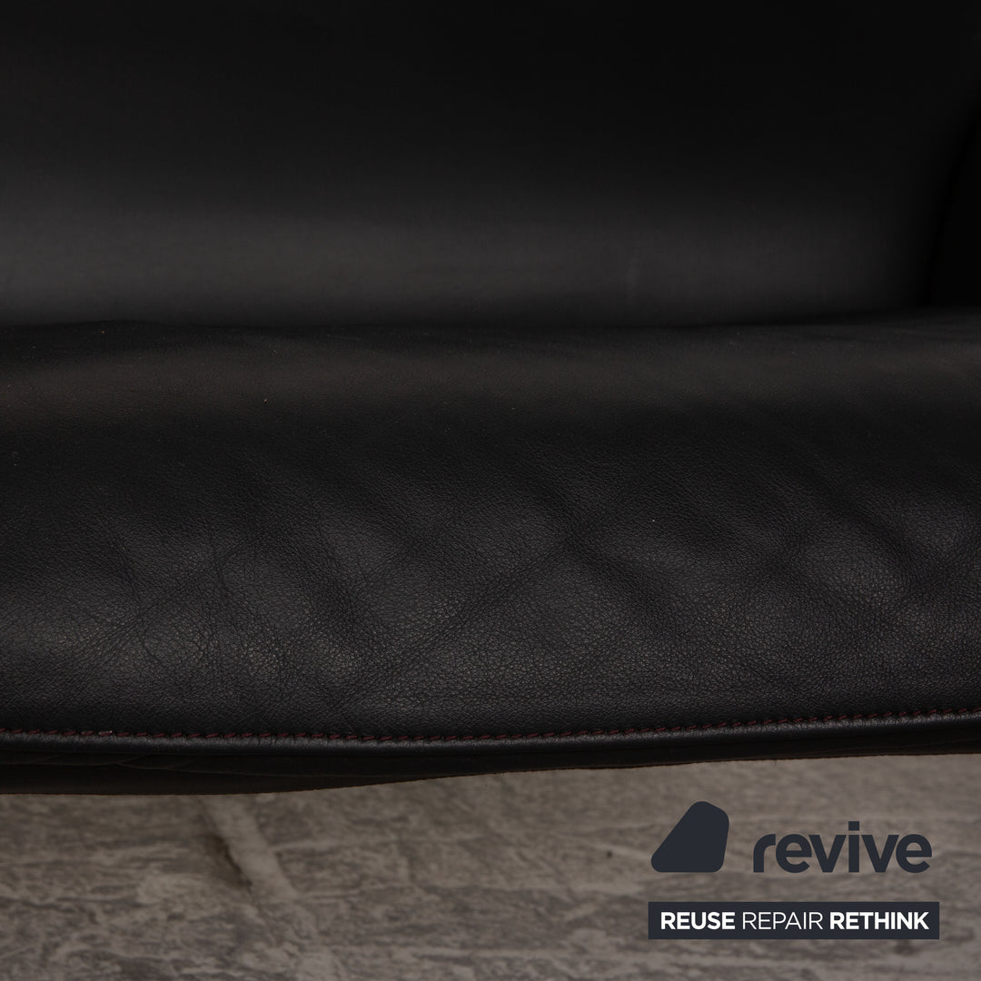 De Sede ds 2011 Leder Zweisitzer Schwarz Sofa Couch