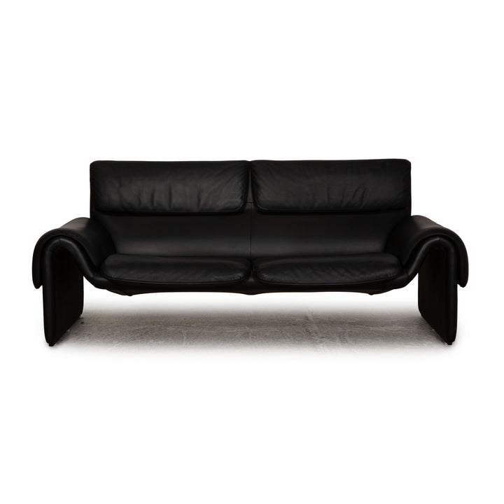 De Sede ds 2011 Leder Zweisitzer Schwarz Sofa Couch