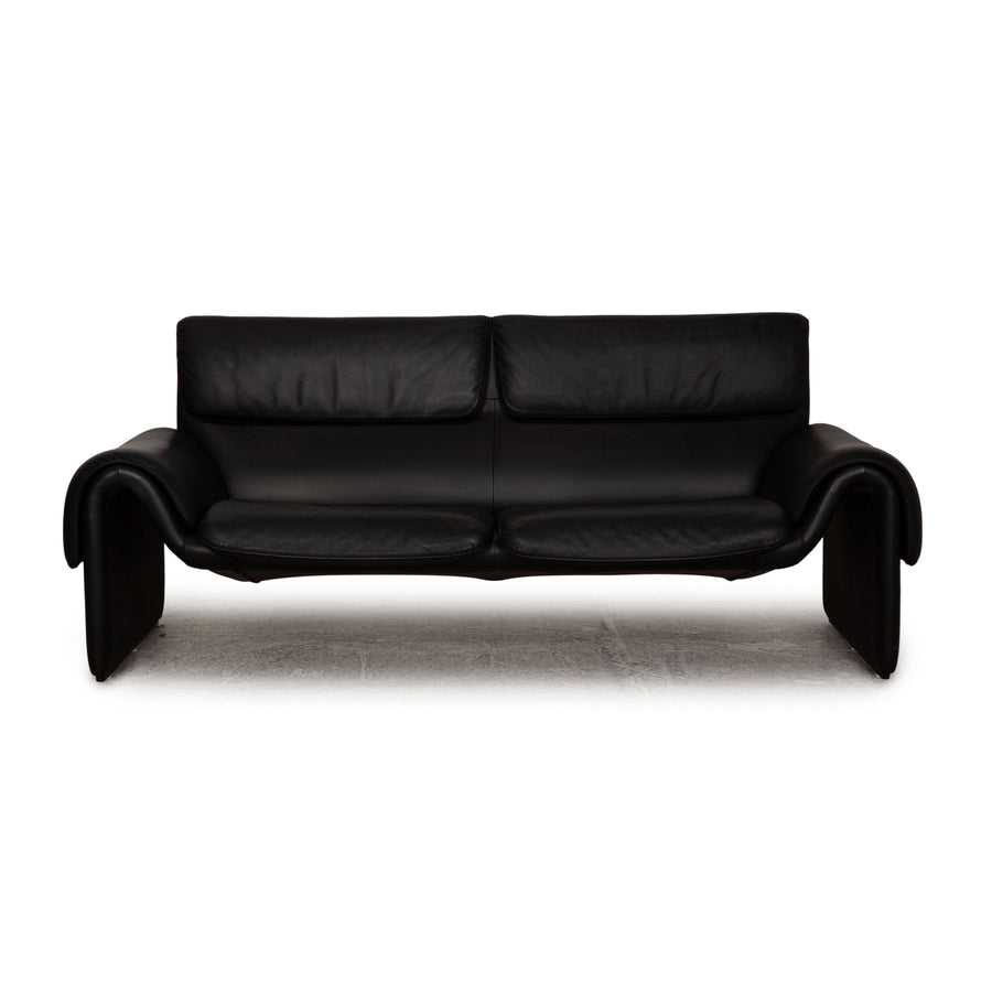 De Sede ds 2011 Leder Zweisitzer Schwarz Sofa Couch