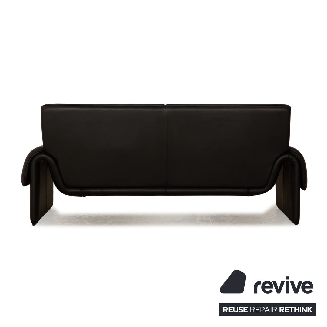 de Sede ds 2011 Leder Zweisitzer Schwarz Sofa Couch