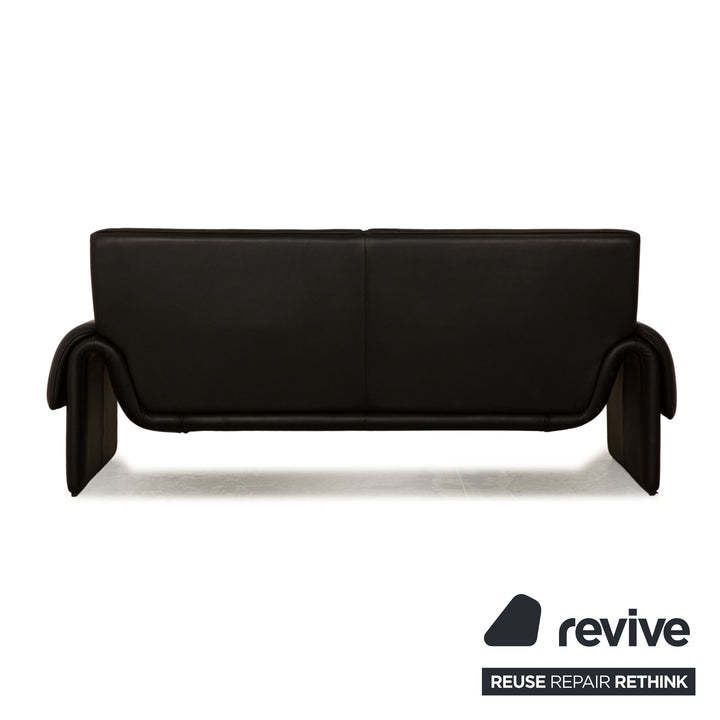 de Sede ds 2011 Leder Zweisitzer Schwarz Sofa Couch