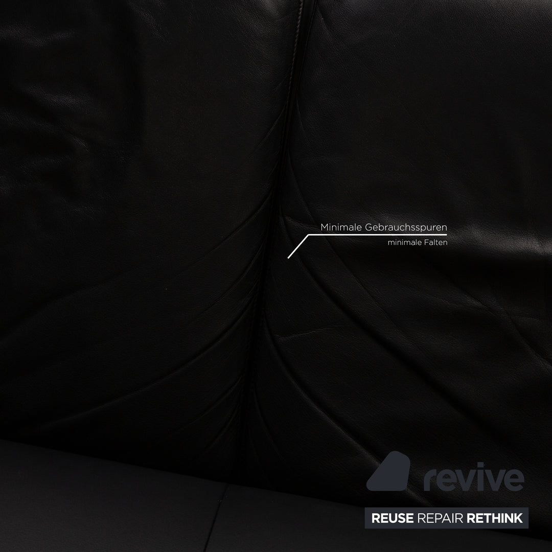 De Sede ds 2011 Leder Zweisitzer Schwarz Sofa Couch