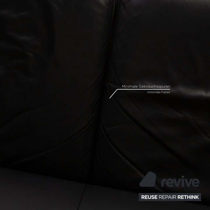 De Sede ds 2011 Leder Zweisitzer Schwarz Sofa Couch