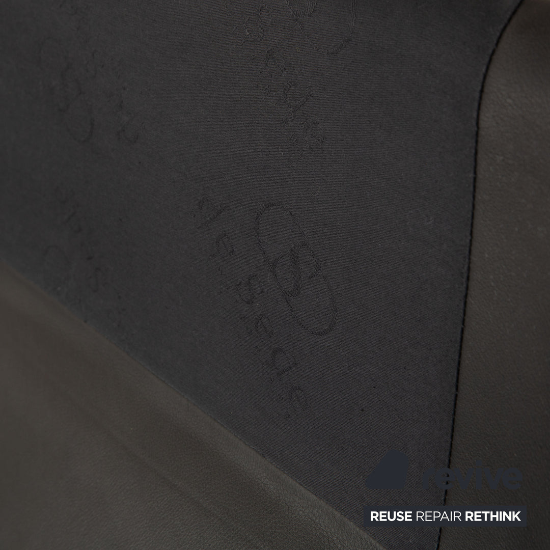 de Sede ds 2011 Leder Zweisitzer Schwarz Sofa Couch