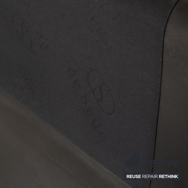 de Sede ds 2011 Leder Zweisitzer Schwarz Sofa Couch