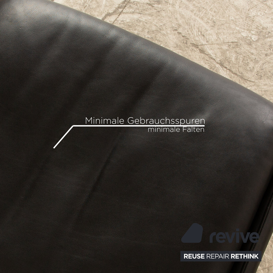 de Sede DS 2018 Leder Hocker Schwarz