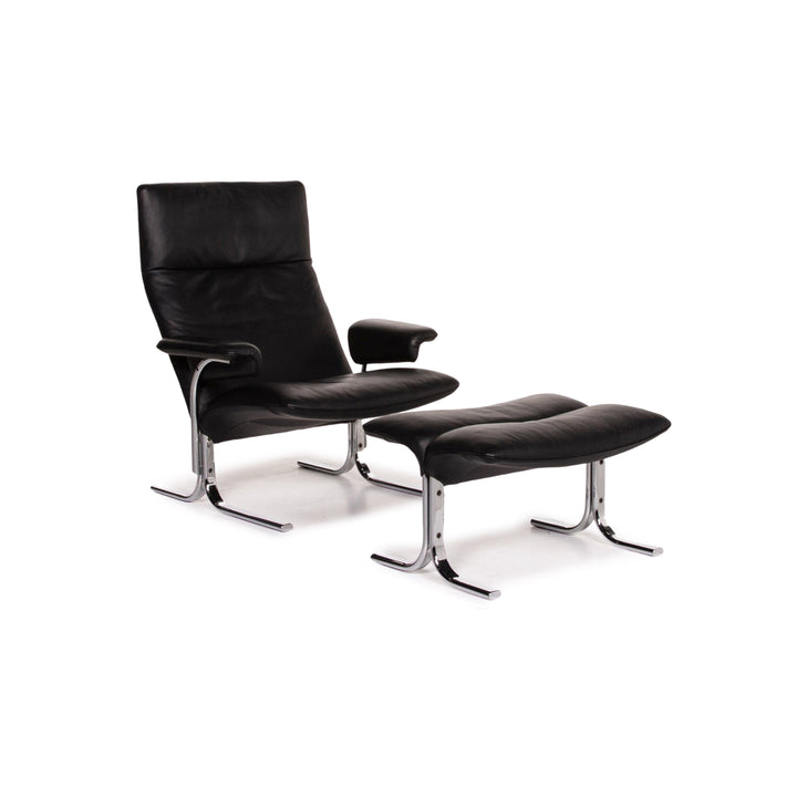 de Sede DS 2030 armchair incl. stool Black Hans Eichenberger#13470