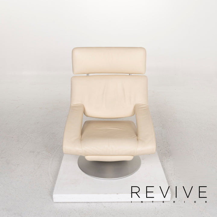 de Sede DS 255/11 Leder Sessel Creme Funktion Relaxfunktion #13189