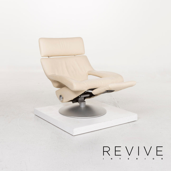 de Sede DS 255/11 Leder Sessel Creme Funktion Relaxfunktion #13189