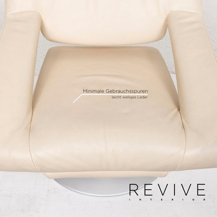 de Sede DS 255/11 Leder Sessel Creme Funktion Relaxfunktion #13189