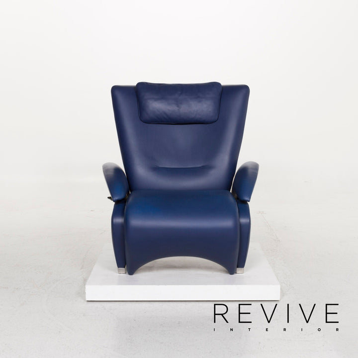 de Sede DS 260 leather armchair blue recliner relax function function #12937