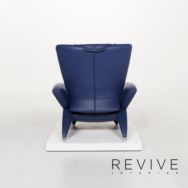 de Sede DS 260 leather armchair blue recliner relax function function #12937