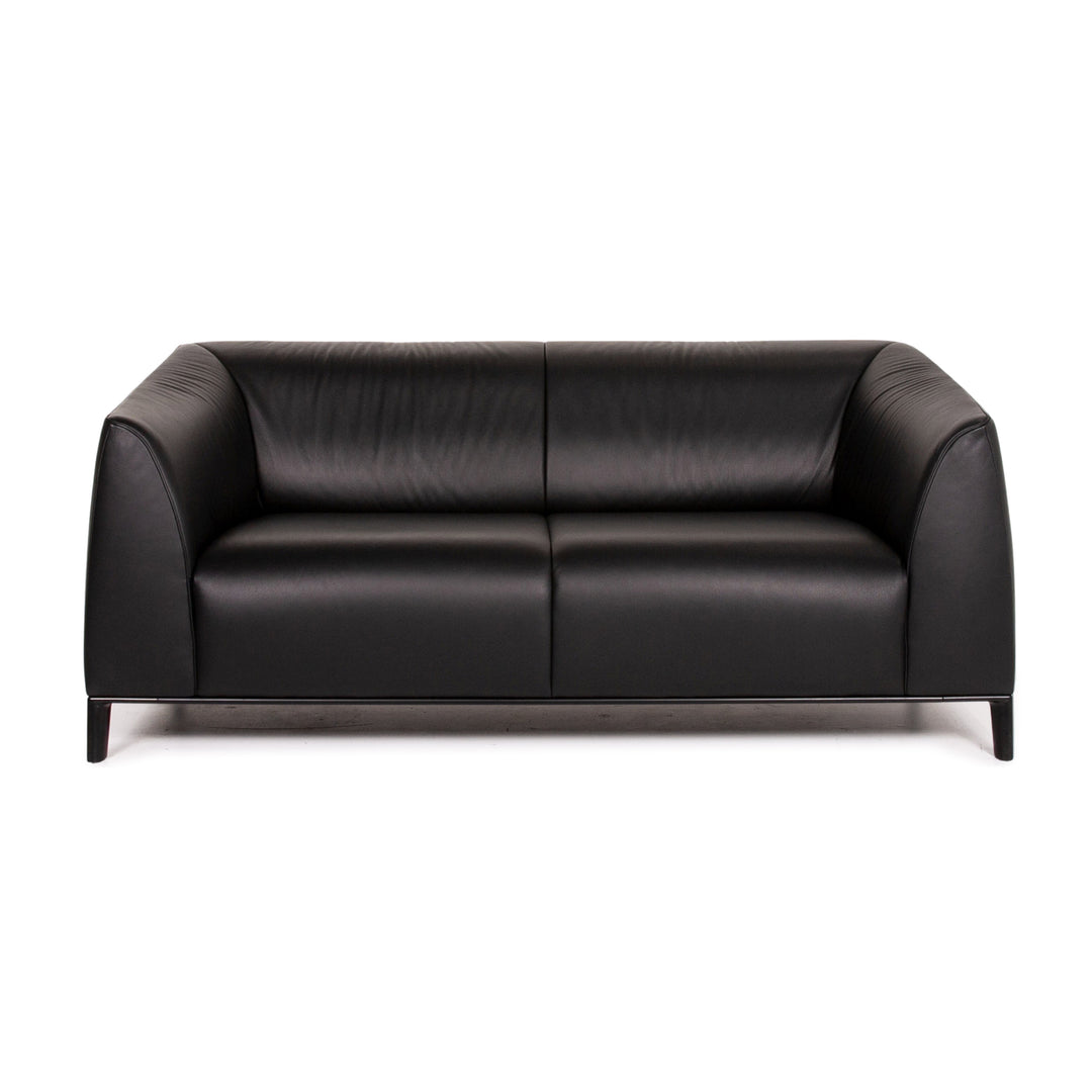 de Sede DS 276 leather sofa black two-seater couch #14334