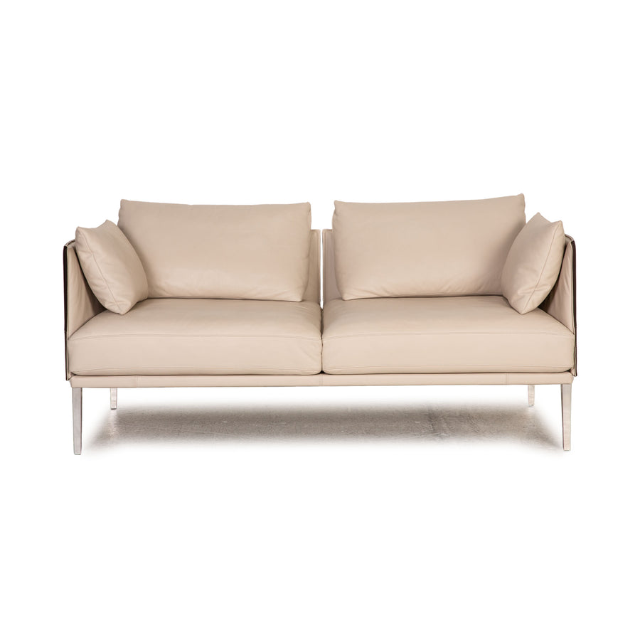 de Sede DS 333 Leder Sofa Creme Zweisitzer Couch