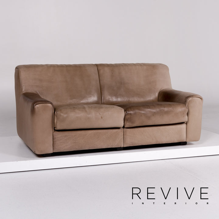 de Sede DS 42 Leder Sofa Braun Zweisitzer Couch #10340