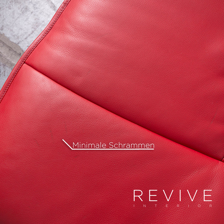 de Sede DS 450 Designer Leder Sofa Rot Echtleder Dreisitzer Couch Funktion #6880