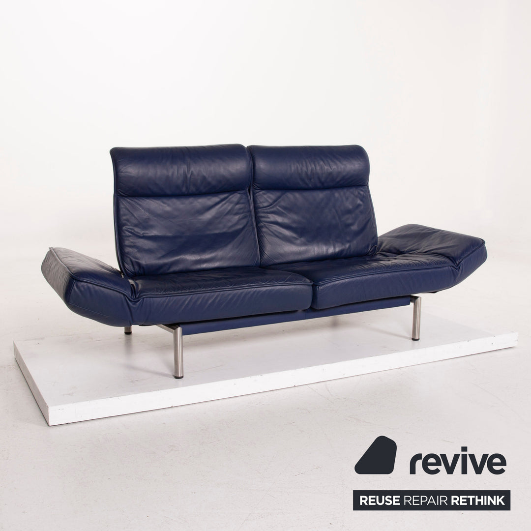 de Sede DS 450 Leather Sofa Blue Two Seater Feature #14902