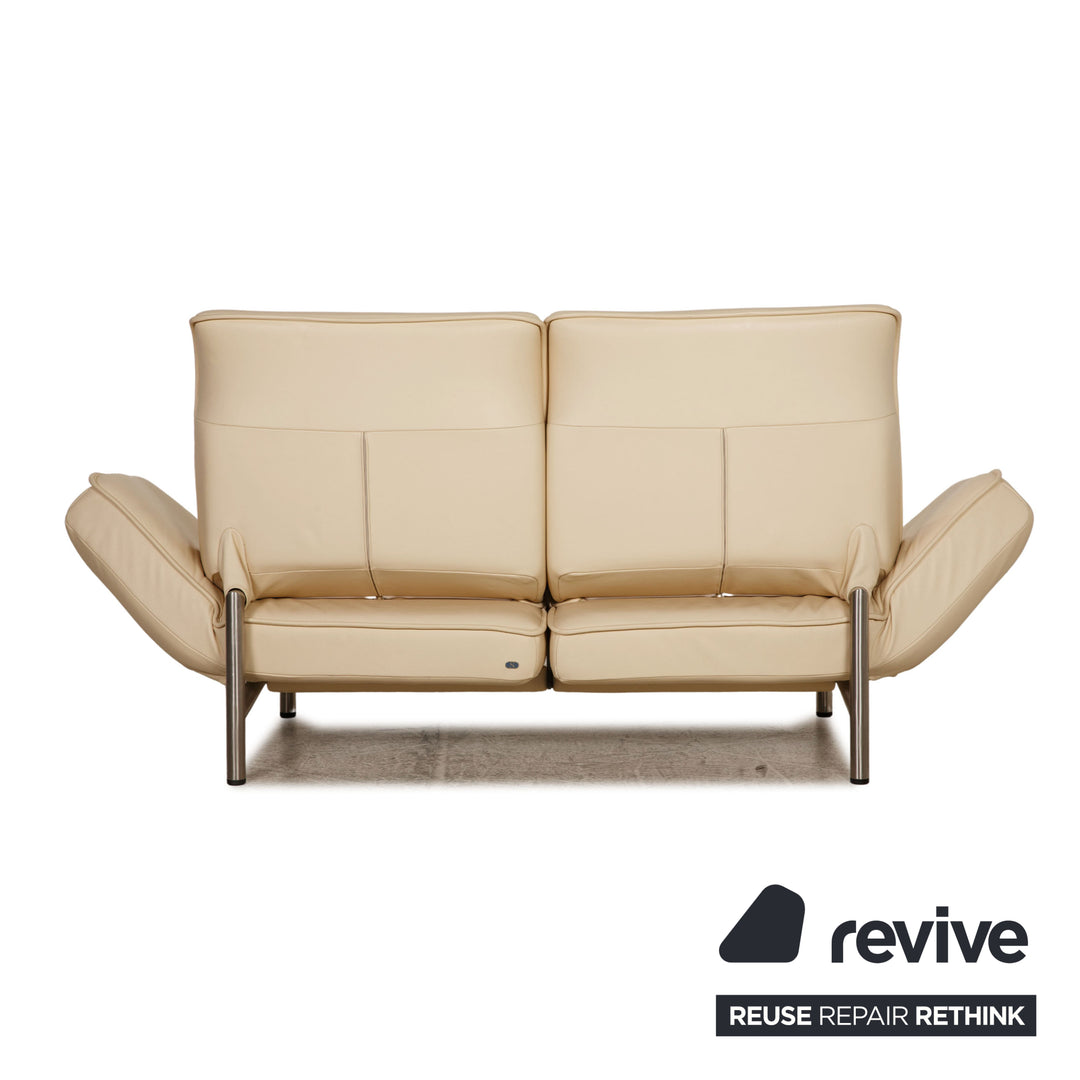 de Sede DS 450 leather sofa cream two-seater couch function relax function