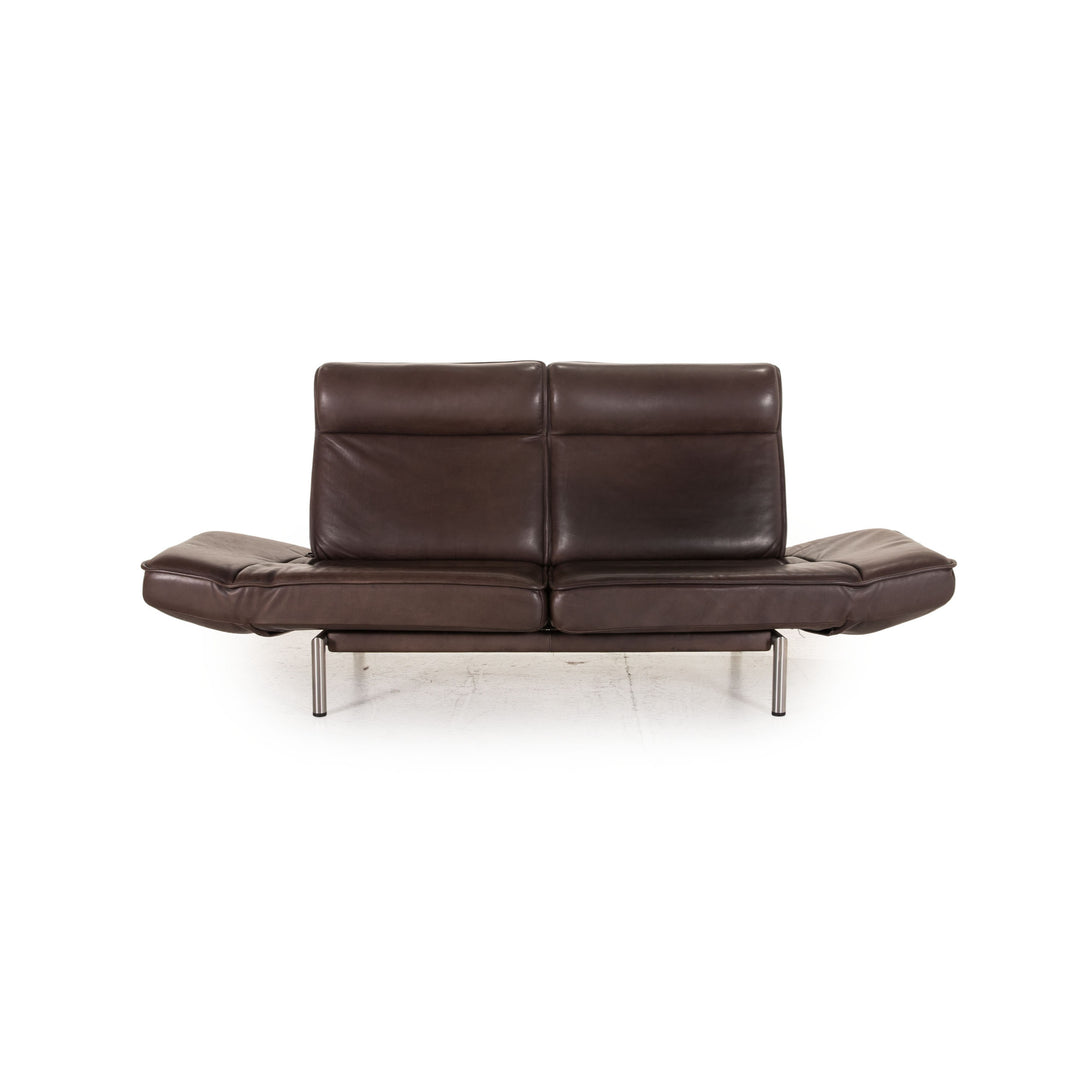 de Sede DS 450 leather sofa dark brown two-seater couch function