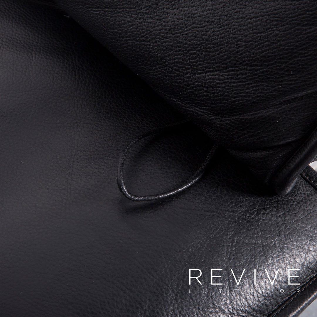 de Sede DS 450 Leder Sofa Schwarz Zweisitzer Couch Echtleder Funktion #5894