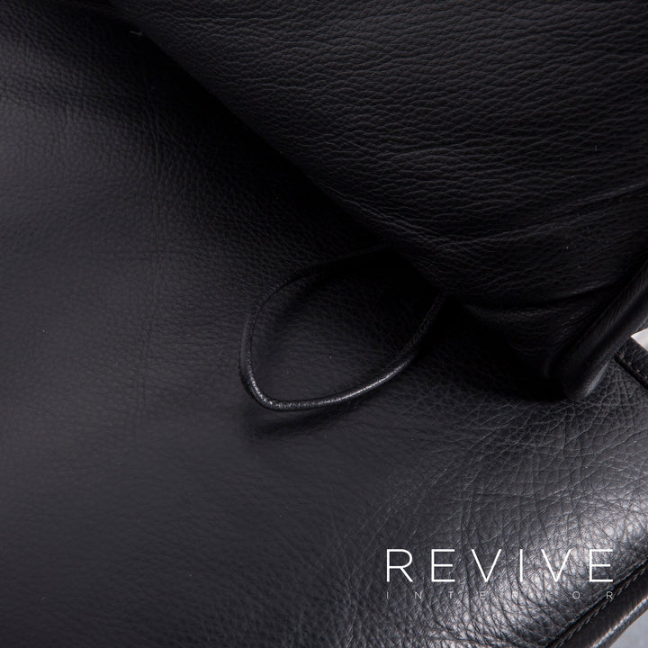 de Sede DS 450 Leder Sofa Schwarz Zweisitzer Couch Echtleder Funktion #5894