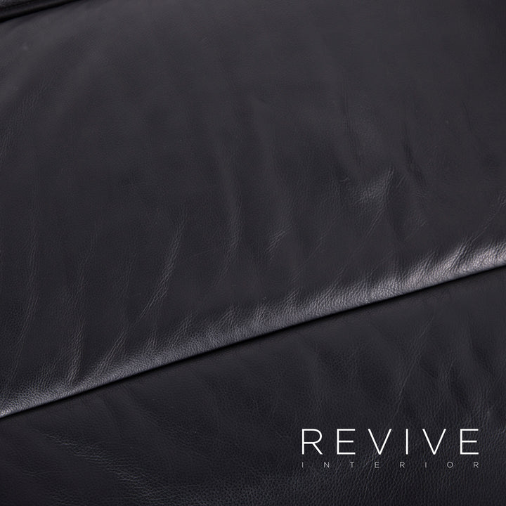 de Sede DS 450 Leder Sofa Schwarz Zweisitzer Couch Echtleder Funktion #5894