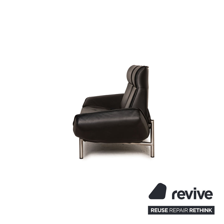 de Sede DS 450 Leder Sofa Schwarz Zweisitzer Couch Funktion Relaxfunktion